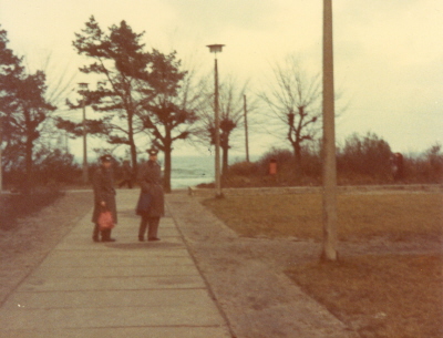 Einer der typischen Plattenwege in Binz