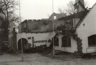 Gaststtte Rugard, durch Feuer zerstrt