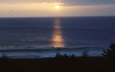 Sonnenaufgang am Entlassungstag.