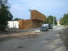 Und so chick wird sich bald auch Block V pr�sentieren. Hier im Bild das ehemalige Wachh�uschen, vor dem wir unter freiem Himmel die meist aus dem S�den der Republik angereisten Besucher empfangen 
